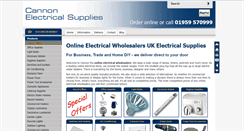 Desktop Screenshot of cannonelectrical.com