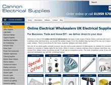 Tablet Screenshot of cannonelectrical.com